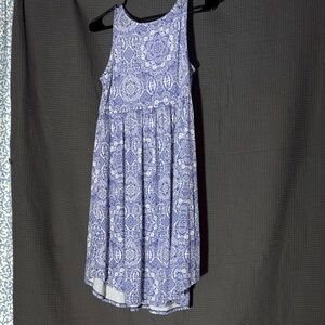 Blue Patterned Women's Dress